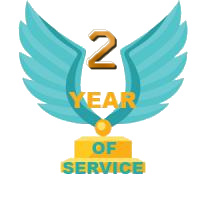 2 Year of Service awarded on 2020-05-07 23:29:13